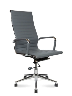 Кресло для руководителя Norden Техно H-100-45 серая экокожа