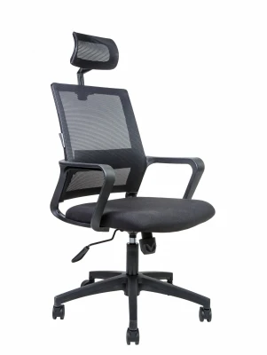 Кресло для персонала Norden Бит 815A черная сетка, черная ткань