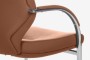 Конференц-кресло Riva Design Alonzo-CF C1711 светло-коричневая кожа - 4