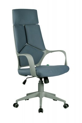 Кресло для персонала Riva Chair RCH 8989+Серый пластик/Серая ткань