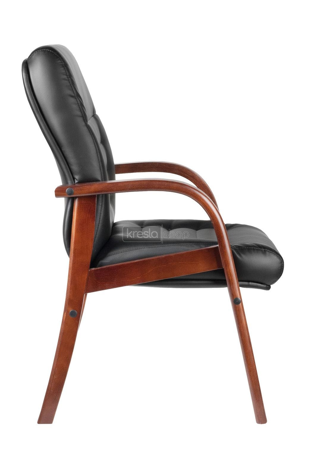 Офисный стул Riva Chair RCH М 155 D/B+Чёрная экокожа