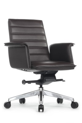 Кресло для персонала Riva Design Rubens-M В1819-2 темно-коричневая кожа